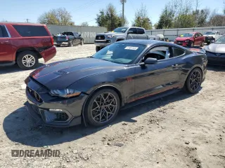 2022 Ford Mustang Mach 1 with VIN 1FA6P8R03N5554284, listed as a Copart auction lot 47891345 with 24,307 mi miles and Non repairable. Bid and sale history available at DreamBid. Image 1.