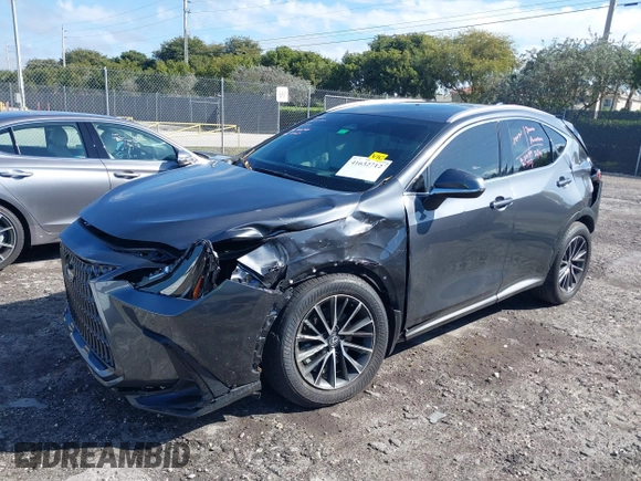 2025 Lexus NX with VIN 2T2ADCAZ7SC018667, listed as a IAAI auction lot 41632712 with 8,268 mi miles. Bid and sale history available at carsss.com. Image 17.