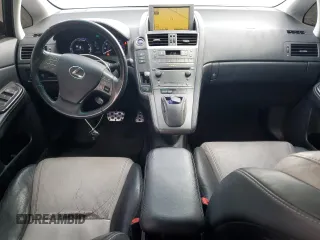 2010 Lexus HS 250h with VIN JTHBB1BA9A2015793, listed as a Copart auction lot 43450665 with 136,552 mi miles and Salvage Title. Bid and sale history available at DreamBid. Image 8.
