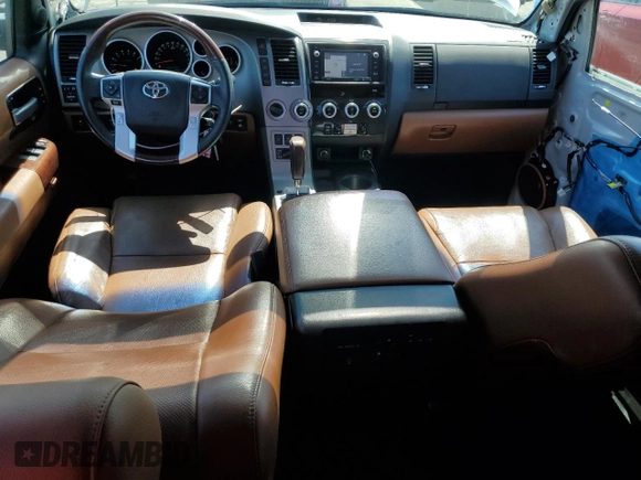 2017 Toyota Sequoia Platinum with VIN 5TDDY5G12HS153056, listed as a Copart auction lot 50099625 with 55,379 mi miles and Salvage Title. Bid and sale history available at carsss.com. Image 8.