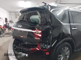 2021 Infiniti QX80 Luxe with VIN JN8AZ2AE7M9271868, listed as a IAAI auction lot 41220686 with 60,782 mi miles and . Bid and sale history available at DreamBid. Image 6.