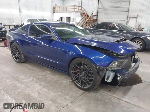 2013 Ford Mustang GT with VIN 1ZVBP8CF1D5284621, listed as a IAAI auction lot 41874578 with 89,617 mi miles and . Bid and sale history available at DreamBid. Image 1.