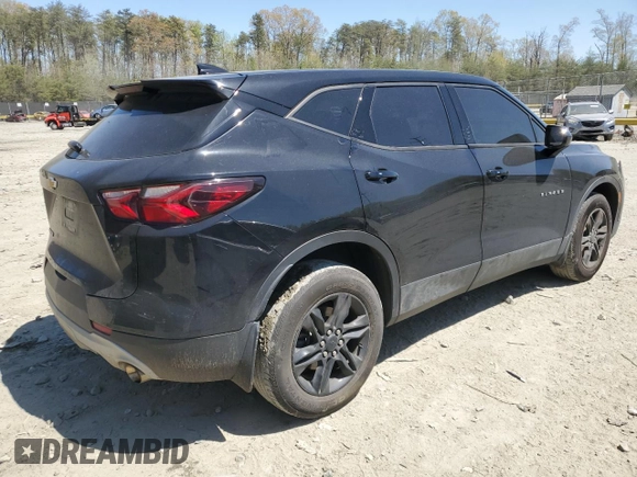 2020 Chevrolet Blazer LT with VIN 3GNKBCRS1LS618635, listed as a Copart auction lot 53455835 with 60,227 mi miles and Salvage title. Bid and sale history available at DreamBid. Image 3.