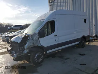 2016 Ford Transit with VIN 1FTYR2XG2GKB31081, listed as a Copart auction lot 42445505 with 96,409 mi miles and Salvage title. Bid and sale history available at DreamBid. Image 1.