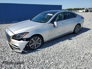 2019 Genesis G80 3.8L with VIN KMHGN4JE0KU299269, listed as a Copart auction lot 52155675 with 65,743 mi miles and Salvage Title. Bid and sale history available at carsss.com. Image 1.