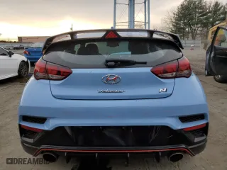2020 Hyundai Veloster N with VIN KMHT36AH8LU008058, listed as a Copart auction lot 80239794 with 54,728 mi miles and Salvage Title. Bid and sale history available at carsss.com. Image 6.