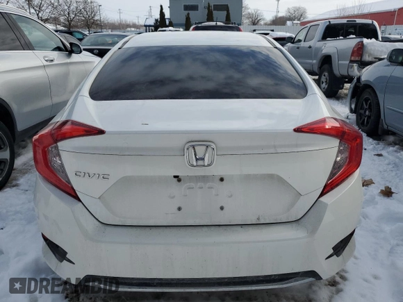 2021 Honda Civic Sedan EX with VIN 2HGFC2F76MH003277, listed as a Copart auction lot 45708695 with 86,104 mi miles and Salvage Title. Bid and sale history available at carsss.com. Image 6.