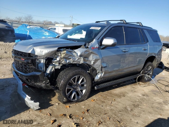 2023 Chevrolet Tahoe Z71 with VIN 1GNSKPKD6PR474169, listed as a Copart auction lot 45186835 with 58,611 mi miles and Salvage Title. Bid and sale history available at carsss.com. Image 1.