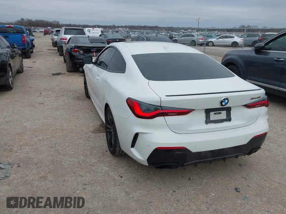 2024 BMW 4 Series M440i with VIN WBA83AP03RCR93802, listed as a IAAI auction lot 41619054 with 11,173 mi miles. Bid and sale history available at carsss.com. Image 3.