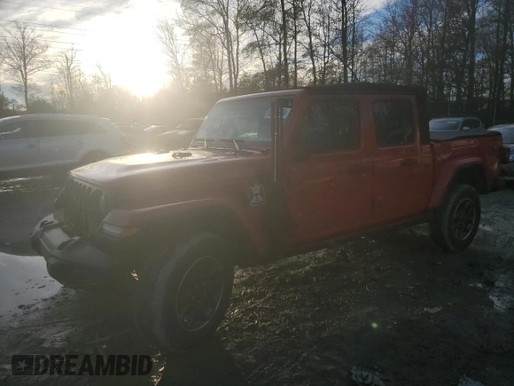 2022 Jeep Gladiator Willys с VIN 1C6JJTAM3NL162559, выставлен на аукционе Copart как лот 82410704 с пробегом 54 457 миль миль и Списание • Salvage title. История ставок и продаж доступна на DreamBid. Изображение 1.