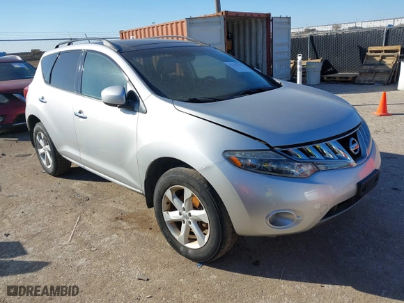 2010 Nissan Murano SL with VIN JN8AZ1MW0AW113531, listed as a IAAI auction lot 41125326 with 252,217 mi miles. Bid and sale history available at carsss.com. Image 1.