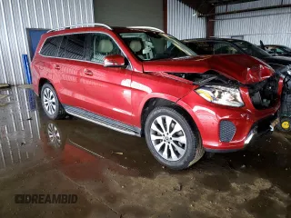 2019 Mercedes-Benz GLS with VIN 4JGDF6EE8KB184050, listed as a Copart auction lot 43813875 with 63,322 mi miles and Salvage Title. Bid and sale history available at carsss.com. Image 4.