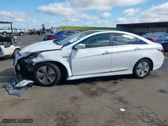 2015 Hyundai Sonata Hybrid Limited with VIN KMHEC4A40FA124788, listed as a IAAI auction lot 41936920 with 112,002 mi miles. Bid and sale history available at carsss.com. Image 14.