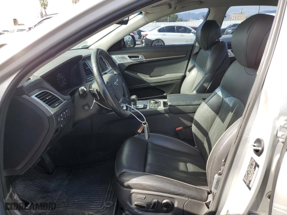 2018 Genesis G80 3.8L with VIN KMHGN4JE7JU231002, listed as a Copart auction lot 47251475 with 50,674 mi miles and Salvage Title. Bid and sale history available at carsss.com. Image 7.