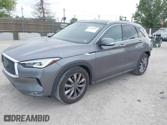 2019 Infiniti QX50 Luxe with VIN 3PCAJ5M19KF135211, listed as a IAAI auction lot 42308891 with 128,432 mi miles and . Bid and sale history available at DreamBid. Image 20.