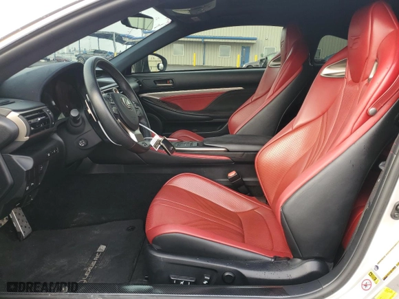2015 Lexus RC F with VIN JTHHP5BC3F5000328, listed as a Copart auction lot 86008974 with 93,518 mi miles and Salvage Title. Bid and sale history available at carsss.com. Image 7.