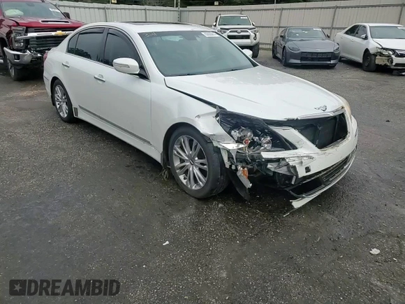2012 Hyundai Genesis 5.0L with VIN KMHGC4DH4CU189533, listed as a Copart auction lot 80020614 with 206,657 mi miles and Salvage Title. Bid and sale history available at carsss.com. Image 10.