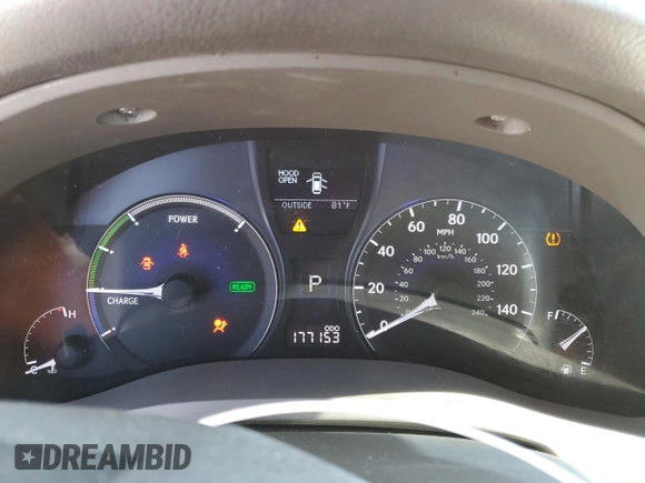 2010 Lexus RX 450h with VIN JTJZB1BA5A2400054, listed as a Copart auction lot 63348865 with 177,153 mi miles and Salvage title. Bid and sale history available at DreamBid. Image 9.