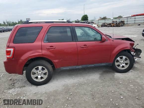2012 Ford Escape Limited with VIN 1FMCU9E73CKB83006, listed as a Copart auction lot 58543625 with 157,092 mi miles and Salvage title. Bid and sale history available at DreamBid. Image 3.