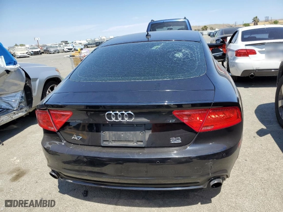 2012 Audi A7 3.0 Premium Plus with VIN WAUYGAFC4CN173773, listed as a Copart auction lot 54496733 with 139,162 mi miles and Salvage Title. Bid and sale history available at carsss.com. Image 6.