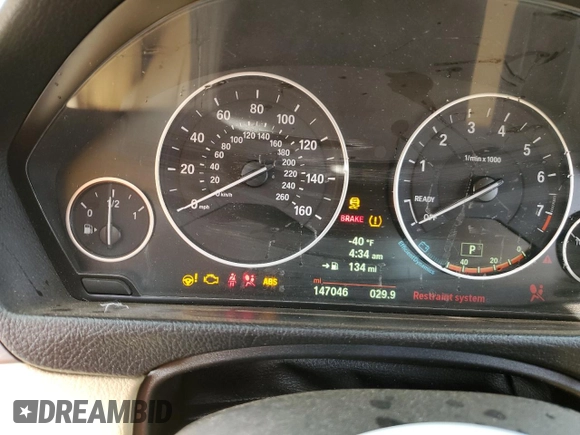 2014 BMW 4 Series 435i with VIN WBA3R1C5XEF729110, listed as a Copart auction lot 44313485 with 147,046 mi miles and Salvage Title. Bid and sale history available at carsss.com. Image 9.