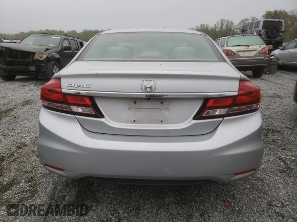 2015 Honda Civic Sedan LX with VIN 2HGFB2F55FH549248, listed as a Copart auction lot 51547385 with 124,012 mi miles and Salvage Title. Bid and sale history available at carsss.com. Image 6.
