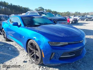 2016 Chevrolet Camaro 1LT with VIN 1G1FB1RS9G0135611, listed as a IAAI auction lot 41218610 with 131,191 mi miles. Bid and sale history available at carsss.com. Image 1.