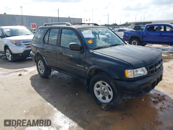 2001 Isuzu Rodeo S with VIN 4S2CK58W114363340, listed as a IAAI auction lot 41498698 with 185,408 mi miles and . Bid and sale history available at DreamBid. Image 1.