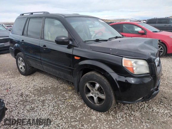 2006 Honda Pilot EX-L with VIN 5FNYF18576B019873, listed as a Copart auction lot 49908125 with 280,836 mi miles and Salvage Title. Bid and sale history available at DreamBid. Image 4.