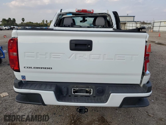 2022 Chevrolet Colorado 2WD Work Truck with VIN 1GCGSBEA0N1300502, listed as a Copart auction lot 86659344 with 26,473 mi miles and Salvage title. Bid and sale history available at DreamBid. Image 6.