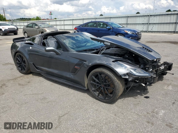 2017 Chevrolet Corvette Grand Sport 2LT with VIN 1G1YY2D71H5111730, listed as a Copart auction lot 55511355 with Not provided miles and Salvage title. Bid and sale history available at DreamBid. Image 4.