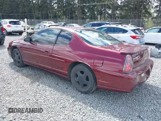 2001 Chevrolet Monte Carlo SS with VIN 2G1WX15K819340583, listed as a IAAI auction lot 42079082 with 123,213 mi miles. Bid and sale history available at carsss.com. Image 3.