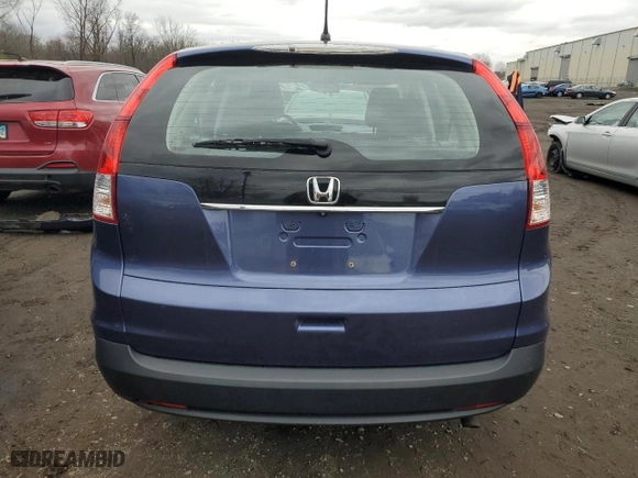 2014 Honda CR-V LX with VIN 2HKRM4H3XEH658744, listed as a Copart auction lot 52847985 with 112,238 mi miles and Salvage Title. Bid and sale history available at carsss.com. Image 6.