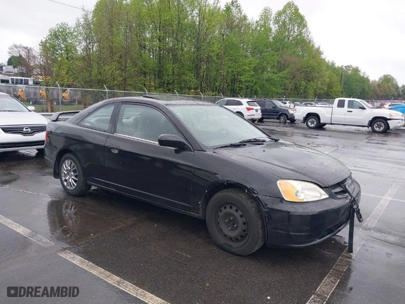 2001 Honda Civic EX with VIN 1HGEM22971L036545, listed as a IAAI auction lot 41978213 with 328,927 mi miles. Bid and sale history available at carsss.com. Image 1.