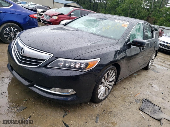 2014 Acura RLX Tech Pkg with VIN JH4KC1F54EC005361, listed as a Copart auction lot 62358524 with 0 mi miles and Salvage Title. Bid and sale history available at carsss.com. Image 1.
