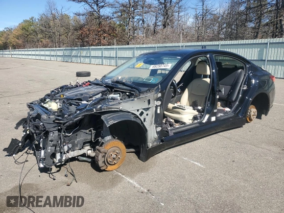 2018 Infiniti Q50 Luxe with VIN JN1EV7AR0JM444764, listed as a Copart auction lot 48258745 with 72,779 mi miles and Salvage Title. Bid and sale history available at carsss.com. Image 1.