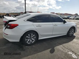 2022 Honda Civic Sedan LX with VIN 2HGFE2F2XNH522977, listed as a Copart auction lot 42727175 with 51,485 mi miles and Salvage Title. Bid and sale history available at carsss.com. Image 3.