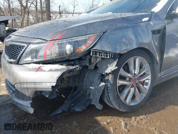 2015 Kia Optima SX Turbo with VIN 5XXGR4A63FG449274, listed as a IAAI auction lot 41600422 with 158,133 mi miles. Bid and sale history available at carsss.com. Image 6.