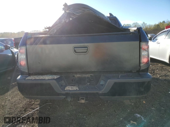 2010 Honda Ridgeline RTL with VIN 5FPYK1F58AB003793, listed as a Copart auction lot 76534474 with 0 mi miles and Salvage Title. Bid and sale history available at carsss.com. Image 6.
