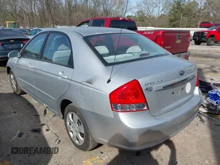 2009 Kia Spectra EX with VIN KNAFE221495617346, listed as a IAAI auction lot 41836957 with 174,176 mi miles. Bid and sale history available at carsss.com. Image 3.