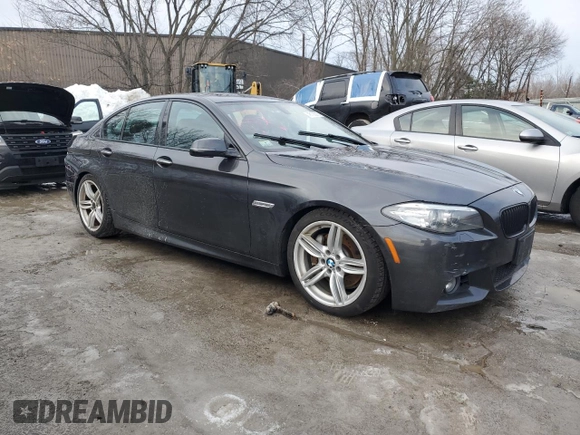 2014 BMW 5 Series 535i xDrive with VIN WBA5B3C5XED535942, listed as a Copart auction lot 46106275 with 183,796 mi miles and Clean Title. Bid and sale history available at carsss.com. Image 4.