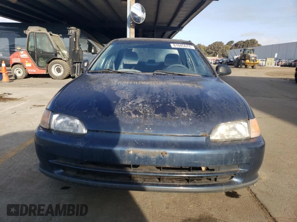 1995 Honda Civic DX z VIN 1HGEG8646SL012635, wystawiony jako Copart lot #81045074 z przebiegiem 167 736 mil mil oraz Czysty tytuł • Clean title. Historia ofert i sprzedaży dostępna na DreamBid. Obrazek 5.