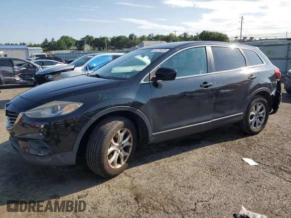 2014 Mazda CX-9 Sport with VIN JM3TB2BV6E0431971, listed as a Copart auction lot 63778635 with 136,287 mi miles and Salvage title. Bid and sale history available at DreamBid. Image 1.