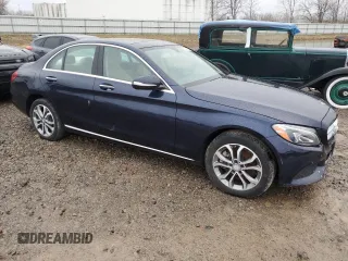 2015 Mercedes-Benz C-Class C 300 Luxury with VIN 55SWF4KB7FU059649, listed as a Copart auction lot 52072525 with 43,044 mi miles and Salvage Title. Bid and sale history available at carsss.com. Image 4.