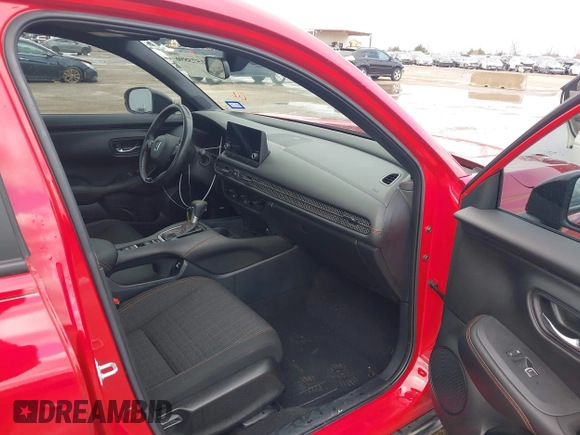 2023 Honda HR-V Sport with VIN 3CZRZ1H57PM706225, listed as a IAAI auction lot 41573896 with 34,011 mi miles. Bid and sale history available at carsss.com. Image 5.