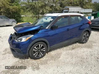 2018 Nissan Kicks S with VIN 3N1CP5CU2JL522298, listed as a Copart auction lot 55402225 with 99,563 mi miles and Salvage title. Bid and sale history available at DreamBid. Image 1.