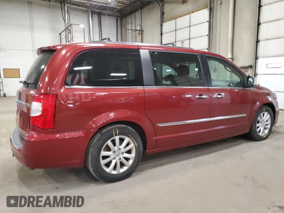 2015 Chrysler Town & Country Limited Platinum with VIN 2C4RC1GG6FR708419, listed as a Copart auction lot 52634785 with 56,715 mi miles and Salvage Title. Bid and sale history available at DreamBid. Image 3.
