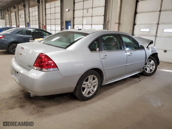 2012 Chevrolet Impala LT Fleet with VIN 2G1WG5E33C1225889, listed as a Copart auction lot 49155805 with 0 mi miles and Salvage Title. Bid and sale history available at carsss.com. Image 3.