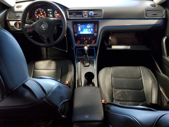 2013 Volkswagen Passat Wolfsburg Edition with VIN 1VWAP7A3XDC009100, listed as a Copart auction lot 89315075 with 143,125 mi miles and Salvage Title. Bid and sale history available at carsss.com. Image 8.