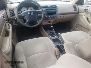 2002 Honda Civic LX with VIN 2HGES15502H558280, listed as a Copart auction lot 43611285 with 164,284 mi miles and Salvage Title. Bid and sale history available at DreamBid. Image 8.